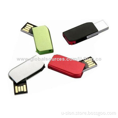 Colorful Plastic Mini USB Flash Drives with High-quality Black Chip and Free Logo